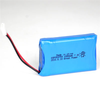 7.4V 1000mAh 503759 بطارية ليبو بطارية ليثيوم بوليمر للأجهزة الطبية