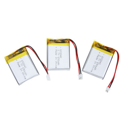 IEC62133 معتمد UN38.3 متوافق بطارية البوليمر الليثيوم 650mAh 3.7V بطارية LiPo