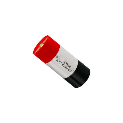 بطارية ليبو قابلة لإعادة الشحن 3.7 فولت 850mAh بطارية ليتيم بوليمر 17350 للسجائر الإلكترونية