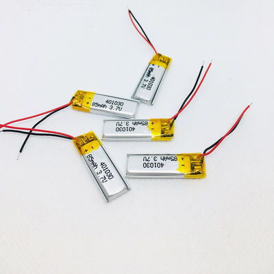 3.7 فولت 90mAh 401030 بطارية لي بوليمر للأجهزة الذكية مع حياة دورة 500
