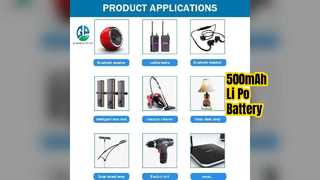 بطارية ليثيوم بوليمر 3.7 فولت 500 مللي أمبير، KC CE