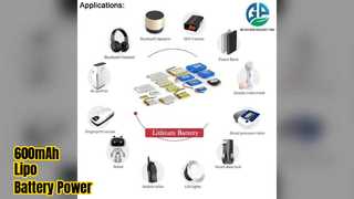 بطارية ليبو 600 مللي أمبير 3.7 فولت معتمدة من KC IEC62133